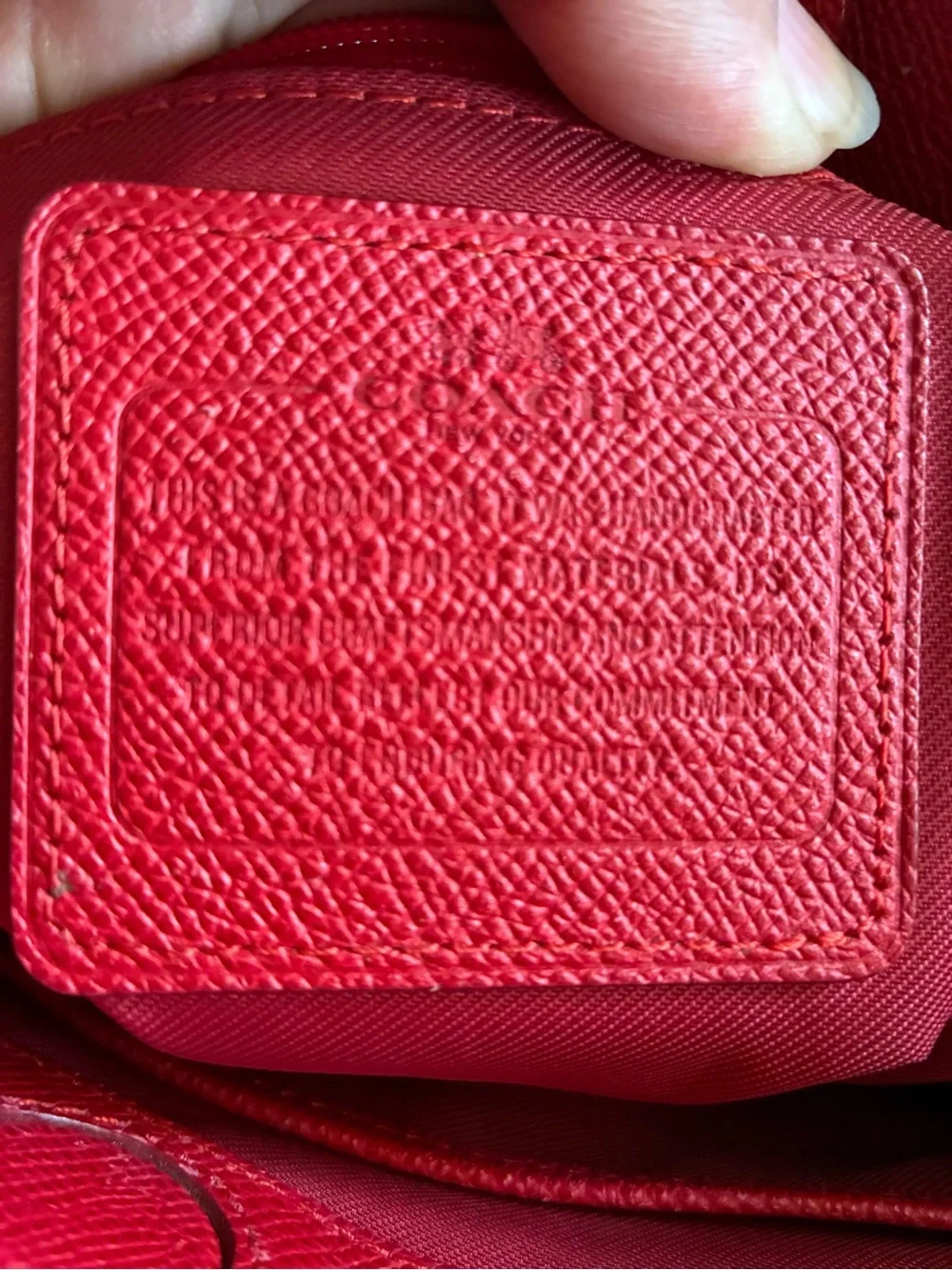 Coach Red Stanton Carryall with removable Crossbody Strap